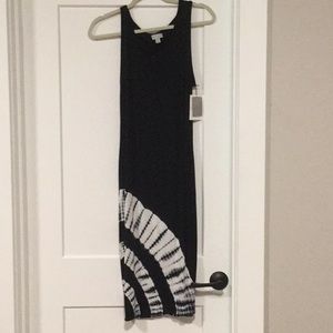 NWT Bella Sky Hand Dyed Navy Tank Tie Dye Dress